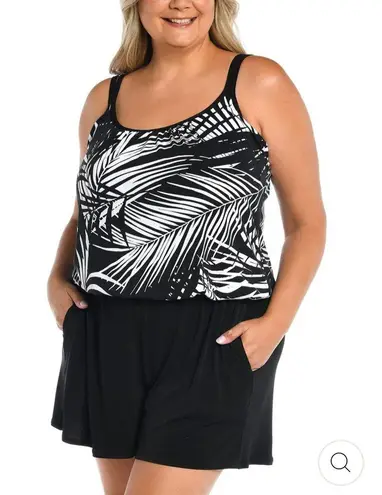 Maxine of Hollywood 2023 MAXINE SHADOW PALMS ROMPER ONE PIECE - MW3CT45