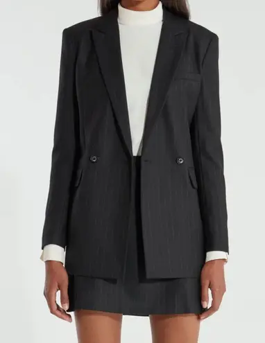 Billie The Label Diana Pin Stripe Blazer Black S