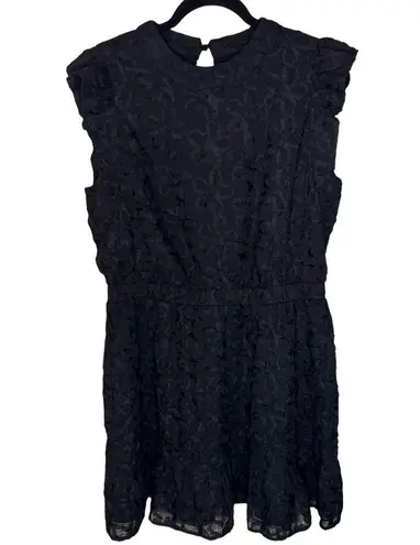 Adelyn Rae Rinata Organza Mini Dress- Black Size L