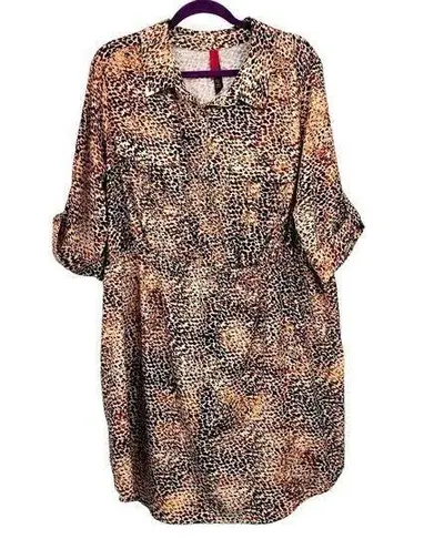Pure Energy Tunic Dress Womens 3 (3X) Used Animal Print