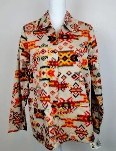 Breckenridge Aztec Print woman’s plus khaki red painted desert Jacket Size 1X