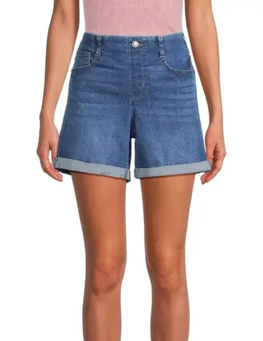 Time & Tru New  Women's Denim Shorts with Cuffed Hem Size: L(12-14)