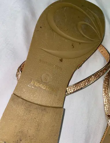 Sandals Gold Size 9