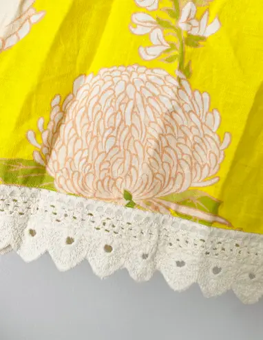 Farm Rio Garden Linen Blend Wrap Skirt, Size L