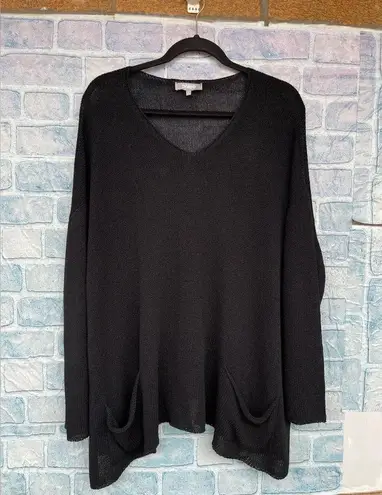 PÔLES MAISON MONTAGUT
OVERSIZED KNIT SWEATER LARGE Black