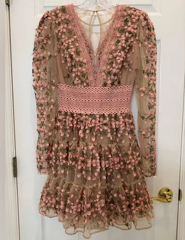 Bronx and Banco NWT Megan Rose Embroidered Mini Dress Size Small