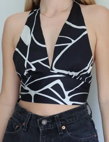 Isabelle's Cabinet Electric Feel Black Halter Top 