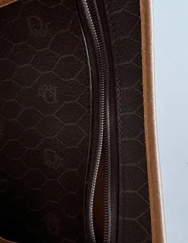 Christian Dior DIOR Honeycomb Black & Tan Leather Crossbody Bag