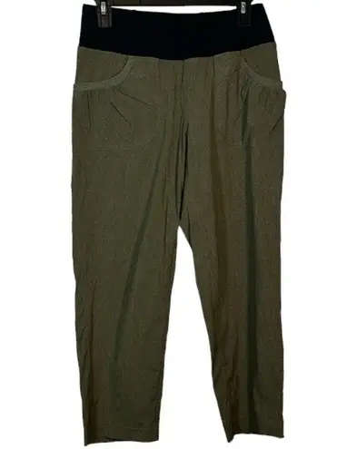 prAna  Summit Pull On Pant Cargo Green Heather Size Small EUC #OC-162