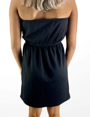 Judith March Houndstooth Bow Front Strapless Dress