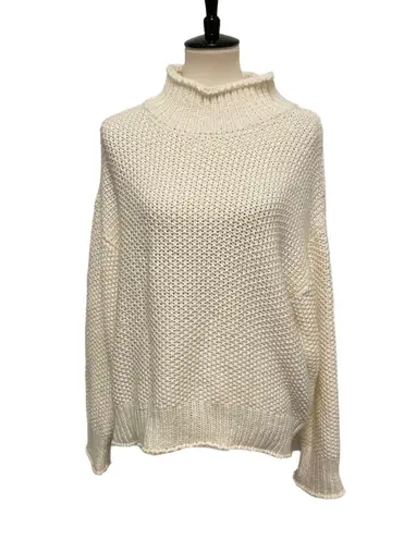 Adyson Parker White Long Sleeve Knit Turtle Neck