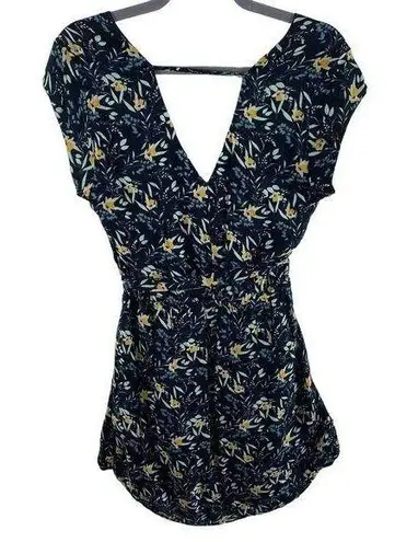 DR2 Floral Print Cap Sleeve V