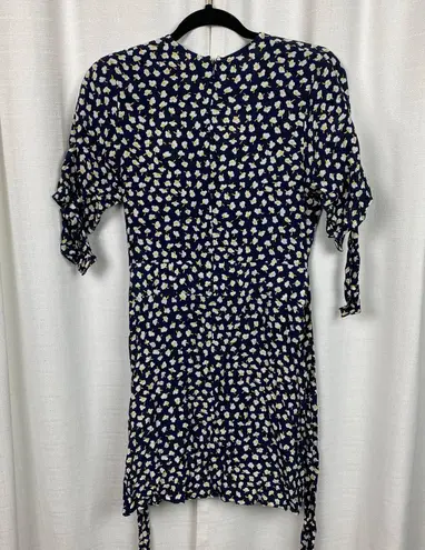 Faithfull the Brand Blue Vintage Bloom Birgit Mini Dress Sz.US6 NWT