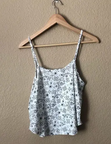 LNA NWT swing printed Cami top grey bandana