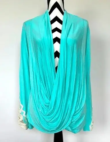 Sun & Moon Teal Top Sz M Green Size M