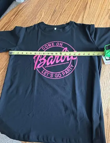 Barbie "Come On Lets Go Party" Black T