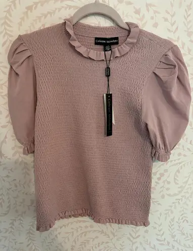 Catherine Malandrino FALL SALE! NWT Puff Sleeve Top - Blush Pink