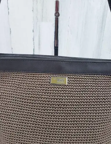 The Sak Elliot Lucca Brown Crochet Shoulder Bag Women's Purse