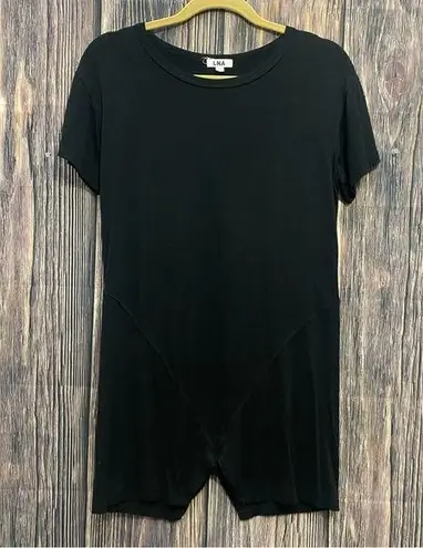 LNA  | Black rayon long tshirt