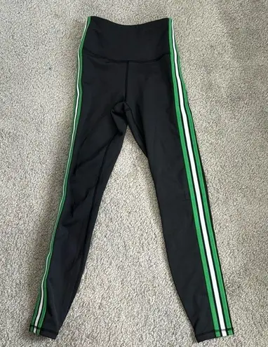 IVL Collective HYDRALUX STRIPED LEGGING high waisted black green stripes Size 2
