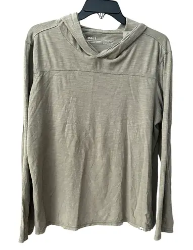 Pact Long Sleeve Hoodie Large Olive Green 100% Organic Cotton Pullover #AB7-2