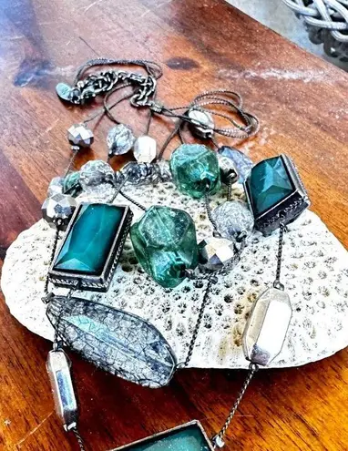 Vintage Beaded Necklace Triple Standed 22 inch 2 inch extender NY Mark …