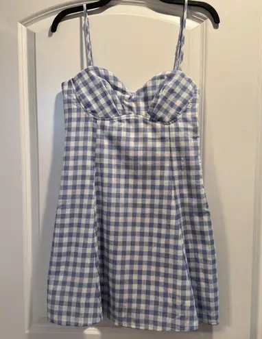 Prómesa Promesa Meet Cute Gingham Sweetheart Mini Dress (Medium)