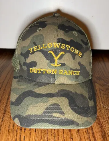 Yellowstone Dutton Ranch Camo Adjustable Trucker Hat Multi
