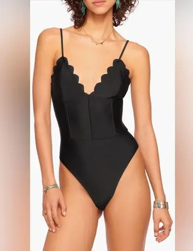 Ramy Brook Mikayla Scalloped One-Piece Swimsuit, Medium, $238