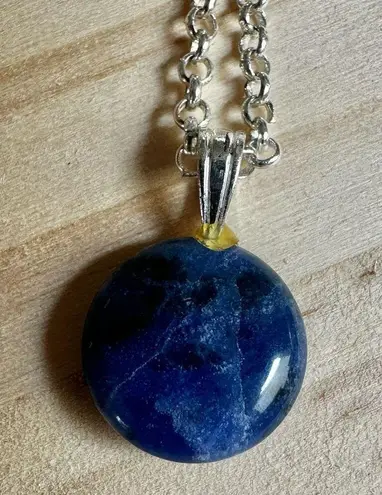 Deep Blue Sodalite Pendant Necklace