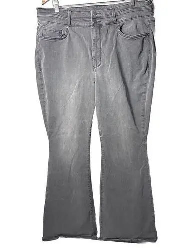 NYDJ Not Your Daughters Womens Flare Jeans 18 Gray Lift Tuck Tech