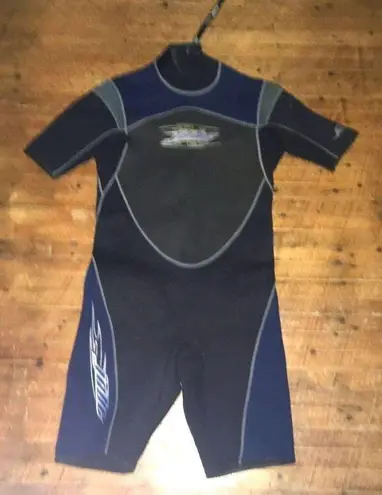 Jobe Perry blue, gray, and black shortie wetsuit Blue