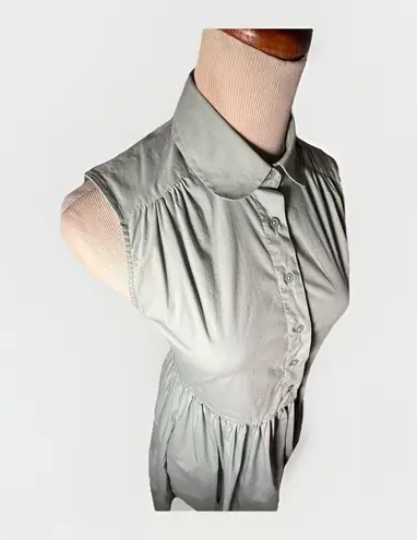 The Shirt Rochelle Behrens XS Mint Green Sleeveless Dress Pockets Fit & Flare