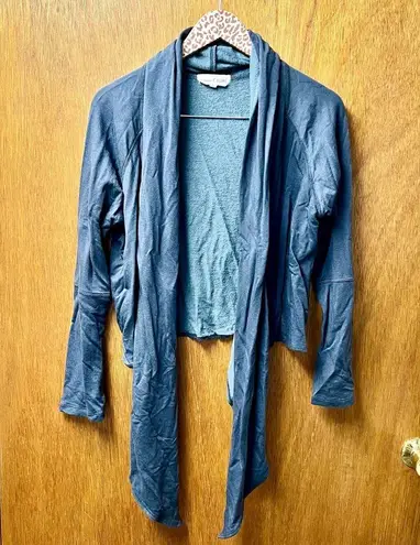 Johnny Was Calme Brushed French Terry Cardigan Charcoal Grey Gray Medium M