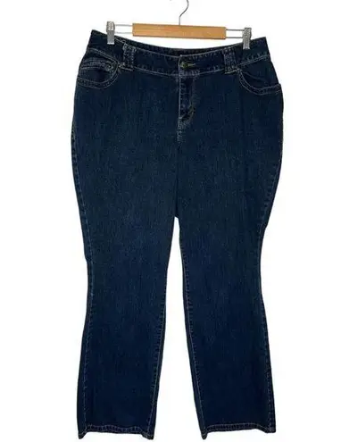 Lane Bryant  Womens 16 Average Distinctly Boot Cut High Rise Denim Blue Jeans