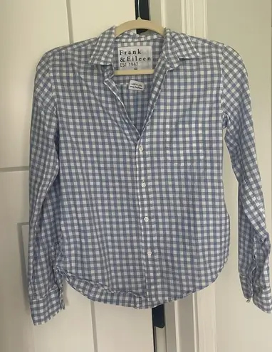 Frank & Eileen  Barry Blue White Gingham Button Down thumbnail 1