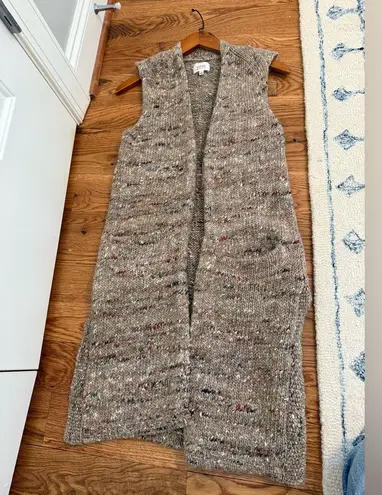 Aritzia Wilfred Dunkirk Wool Alpaca Blend Sweater Tan Brown Vest Size Small