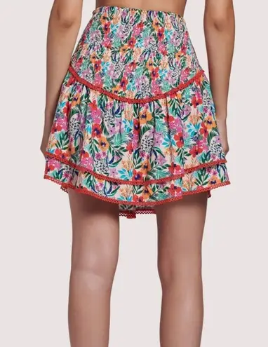 Lost + Wander - Floral Tiered Mini Skirt medium -New!!!
