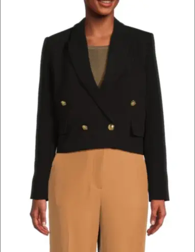 TRUTH BY REPUBLIC Double Breasted Blazer size 6 Black