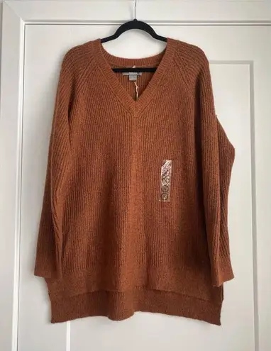 Natural Reflections Burnt Orange Pullover Knit Sweater Women’s Size XL NEW - Image 3