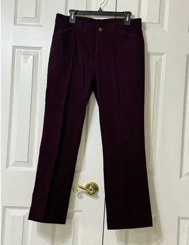 Ralph Lauren EUC  RL Classic Straight Burgundy Mid Rise Western Pockets Pants-12