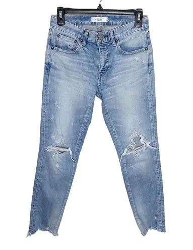 Moussy Vintage Altawoods Distressed Cropped Skinny Jeans size 25