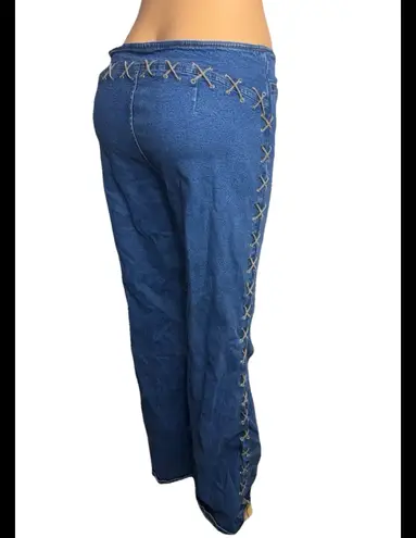 Carolina Blues Denim lace up jeans