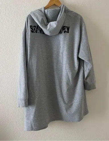 SAVAGE x FENTY gray sweatshirt cardigan Robe