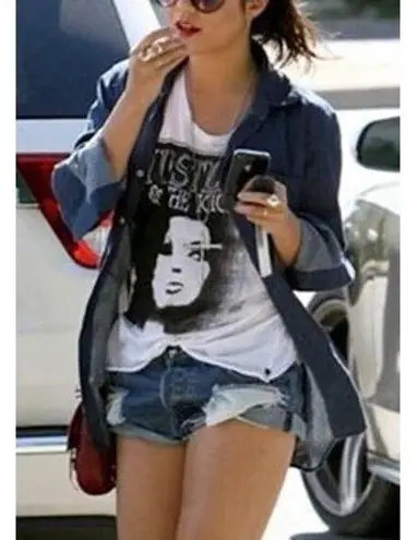 One by One Teaspoon Trash W*ores Black Shorts Sz. 26 Gray