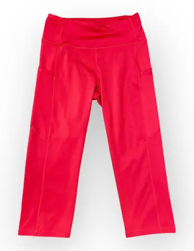 Yelete Red 5 Pocket Capri Leggings Women’s Size Small