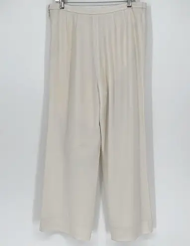 Ellen Tracy Ivory Wide Leg Dress Pants Women’s Plus Size: 14