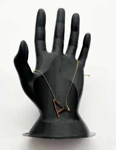 Savvy Nordstroms Cie Jewels 14k Gold Plated XL Initial A Necklace NWD