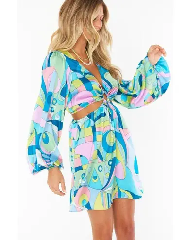 Show Me Your Mumu  Go Out Cut Out Mini Dress in Go Go Luxe Medium Womens Retro