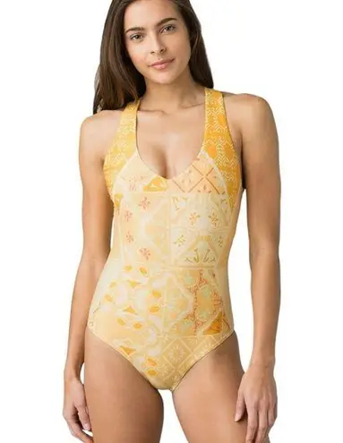 prAna Ella One Piece Swimsuit in Amber Lisbon
